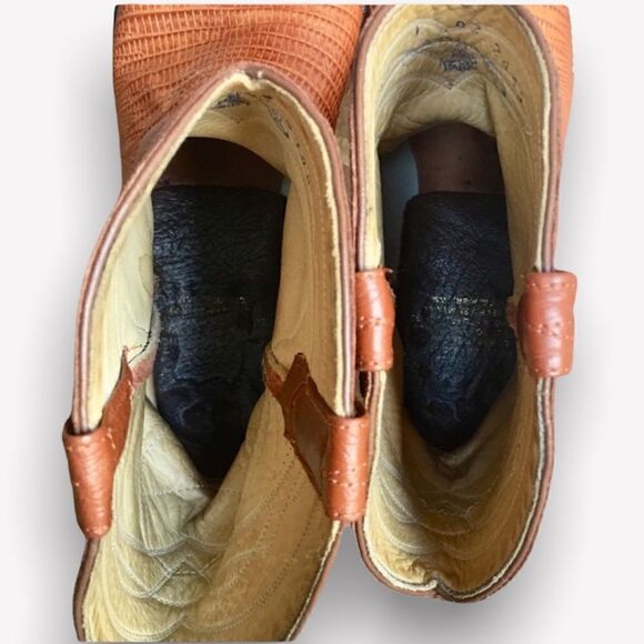 Don Cuco’s Mexico Exotic Lizard & Leather Roper Boots Original Carry Case - Picture 10 of 16